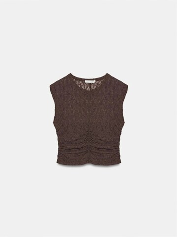 Dilvin Top in Bruin