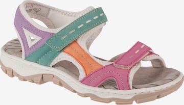 Rieker Trekking sandal 'Rieker 68866' in Mixed colours: front