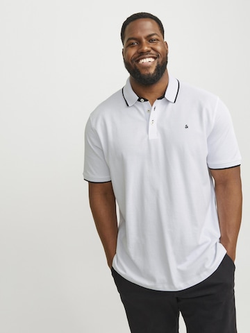 Jack & Jones Plus Shirt 'JJEPaulos' in White