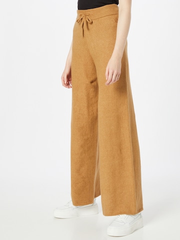 Wide leg Pantaloni di TOMMY HILFIGER in beige: frontale