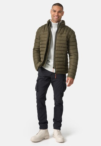 INDICODE JEANS Between-Season Jacket 'Nash' in Green