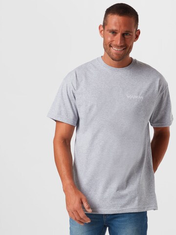 T-Shirt 'Flemming' Youman en gris : devant