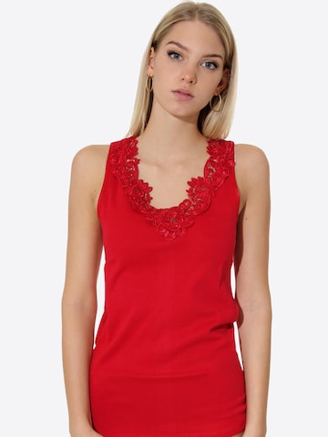 Maillot de corps Cotton Prime en rouge : devant