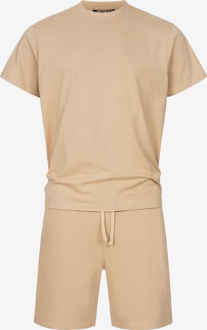 INDICODE JEANS Huispak 'Comfy' in Beige: voorkant