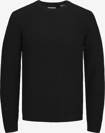 JACK & JONES Sweater in Black: front
