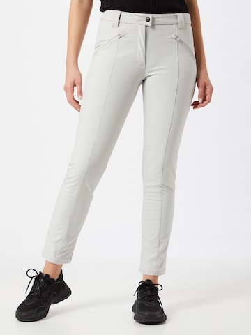 CMP Slim fit Workout Pants in White: front