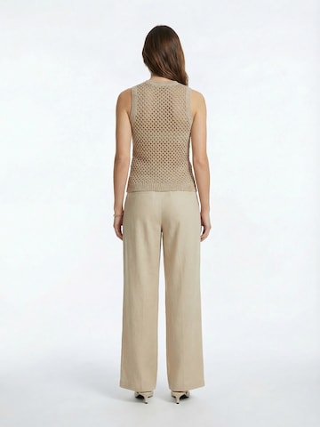 Guido Maria Kretschmer Women Top z dzianiny 'Paola' w kolorze beżowy