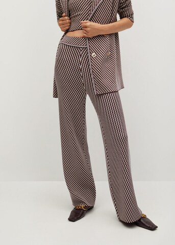 MANGO Wide leg Pants in Red: front