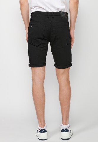 KOROSHI Slimfit Shorts in Schwarz