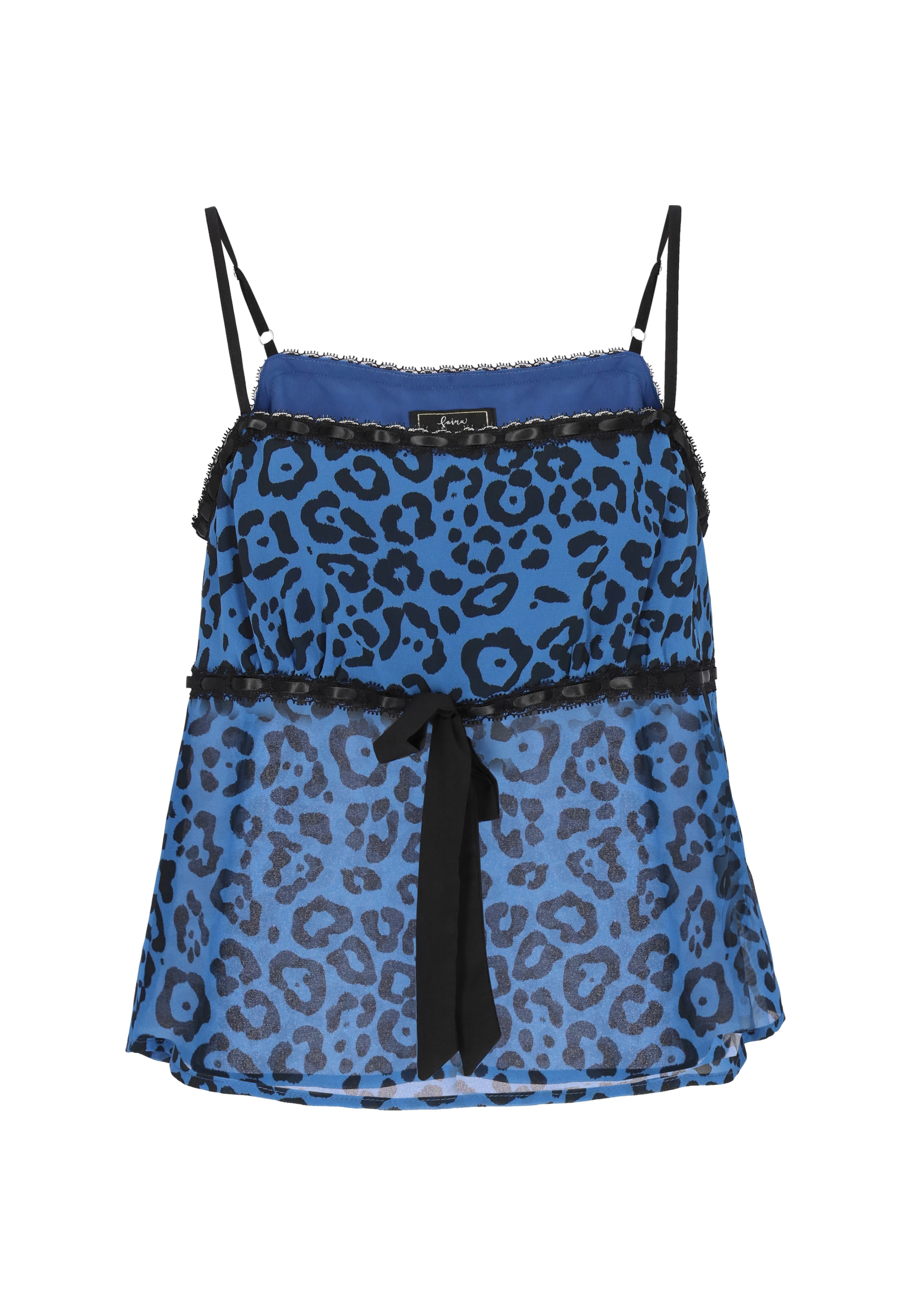 Haut 'Festive' faina en bleu : devant