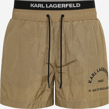 Karl Lagerfeld Swimming shorts in Green: front