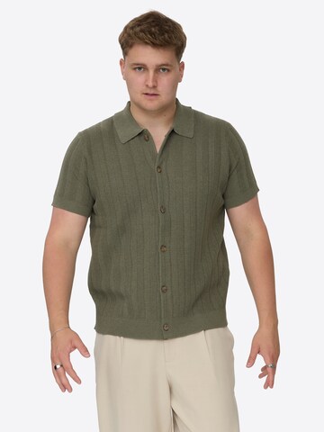 Dxnmxrk Pullover 'DXFalko' in Grün: Vorderseite