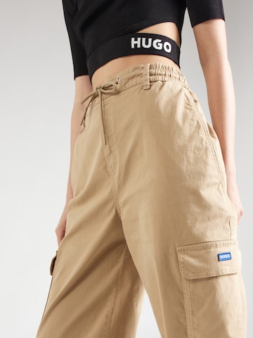 Regular Pantalon 'Hisune-1-D_B' HUGO Blue en beige
