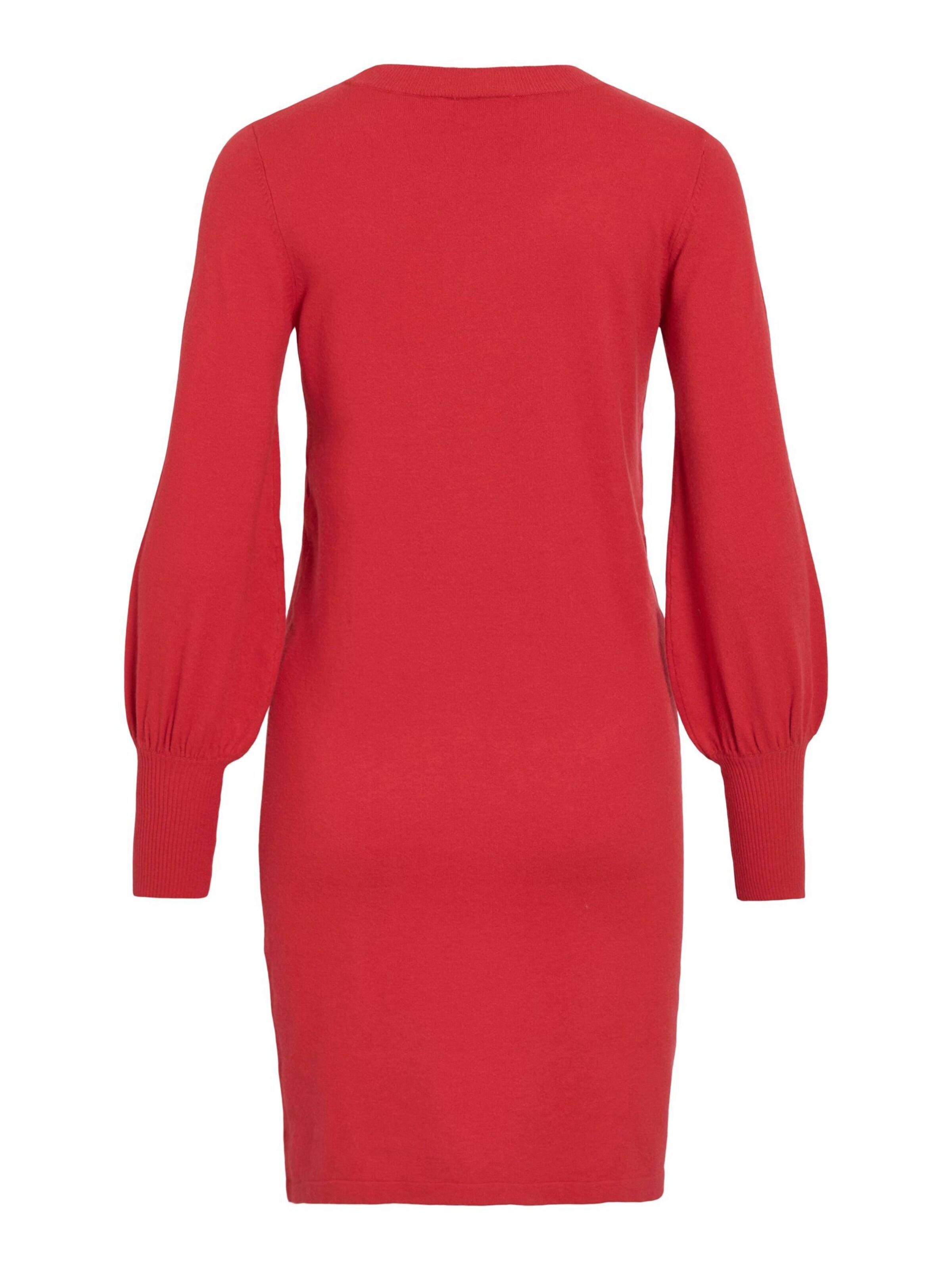 VILA - Vestido de punto 'VIKerry' en rojo