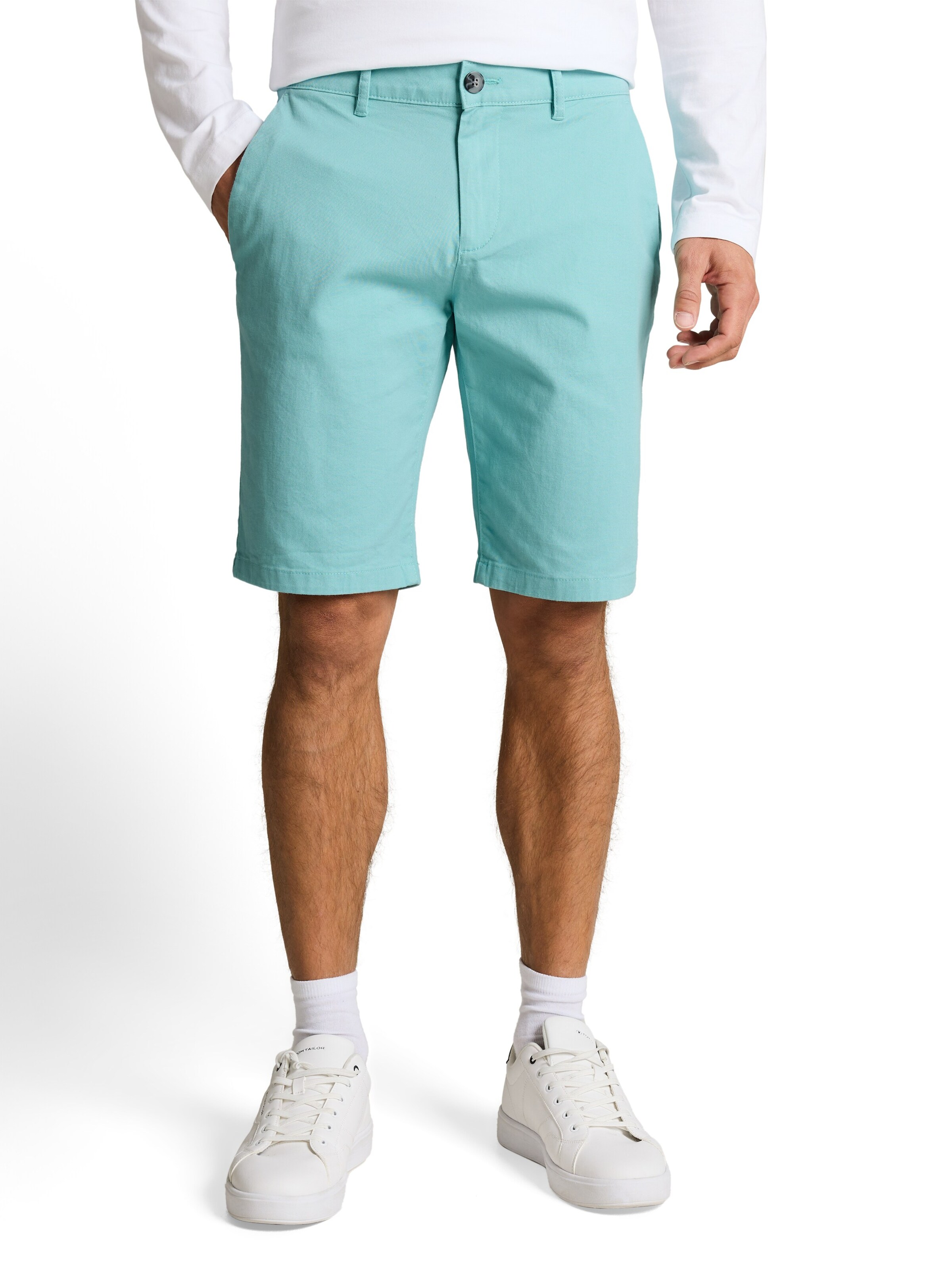 TOM TAILOR Regular Chino in Groen: voorkant