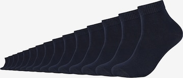 s.Oliver Enkelsokken in Blauw: voorkant