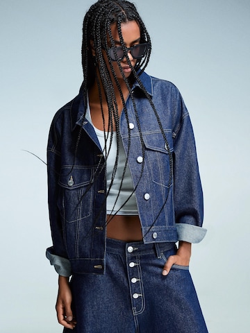 Chemisier Bershka en bleu : devant