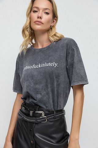 T-shirt No Matter What en gris : devant