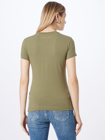 GUESS T-Shirt 'Floria' in Grün