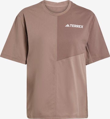 ADIDAS TERREX - Camiseta funcional 'Multi' en marrón: frente