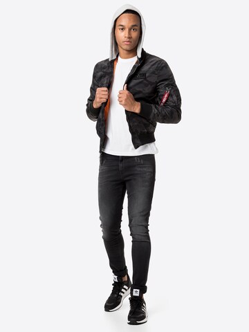 Veste mi-saison ALPHA INDUSTRIES en noir