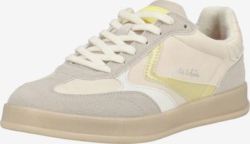 Baskets basses SCOTCH & SODA en beige : devant