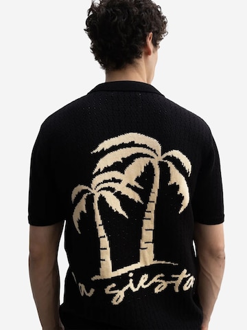 Coupe regular Chemise Giesto en noir