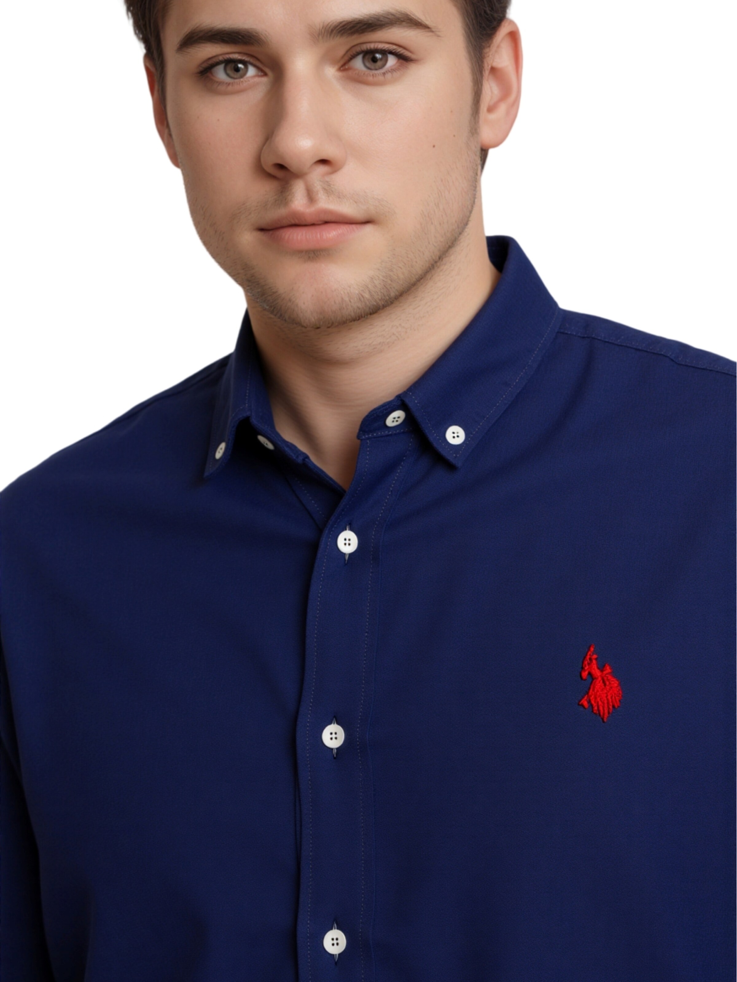 U.S. POLO ASSN. Regular fit Overhemd in Blauw