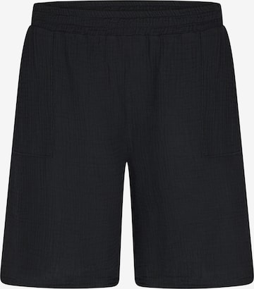 SASSYCLASSY Regular Trousers in Black: front