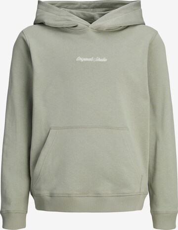 Jack & Jones Junior Sweatshirt 'JORNorrebro' in Groen: voorkant