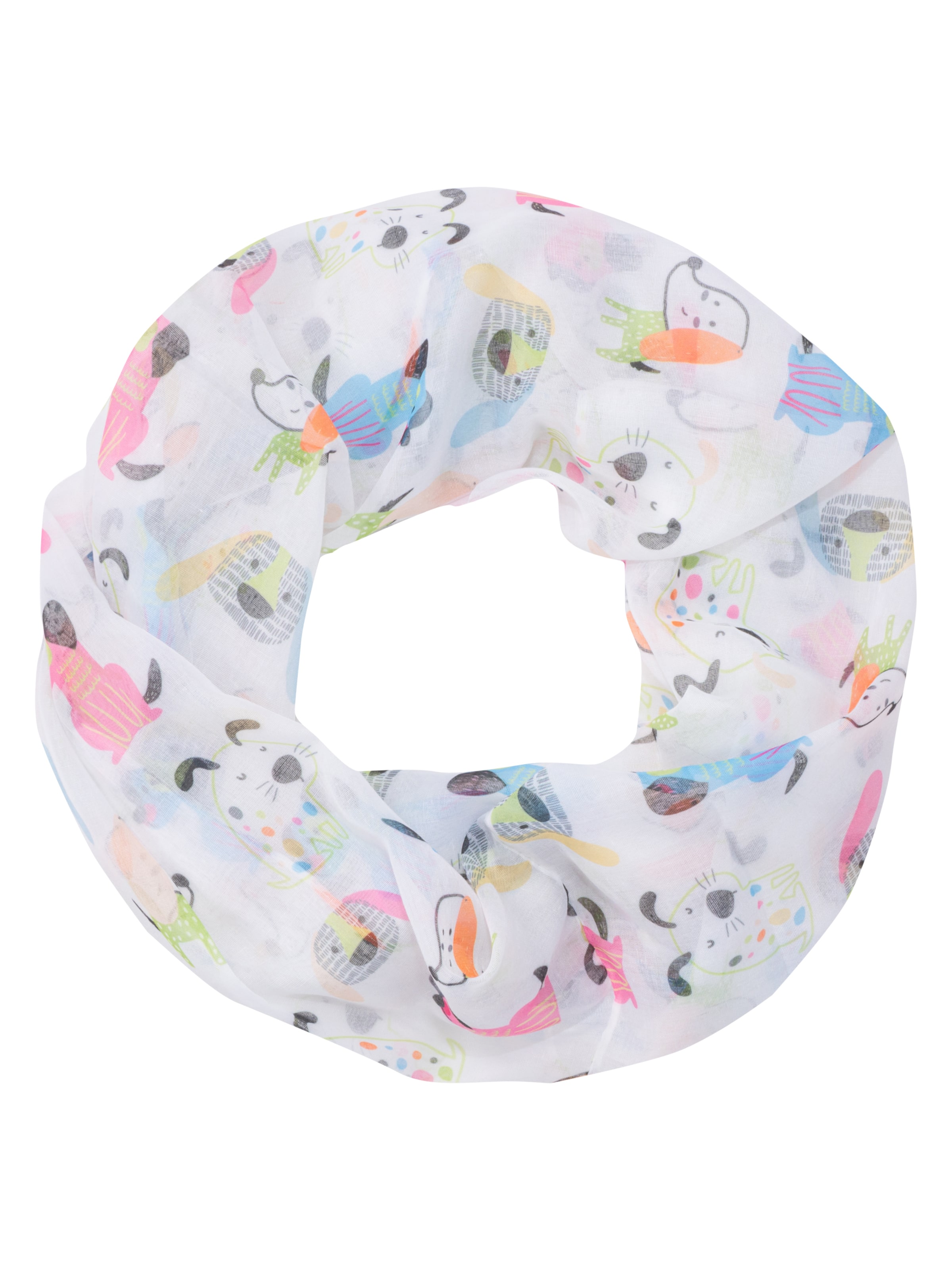 Écharpe tube 'Nala' Seasons of April en blanc : devant