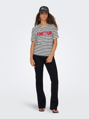 ONLY T-Shirt 'ONLKIKO' in Weiß