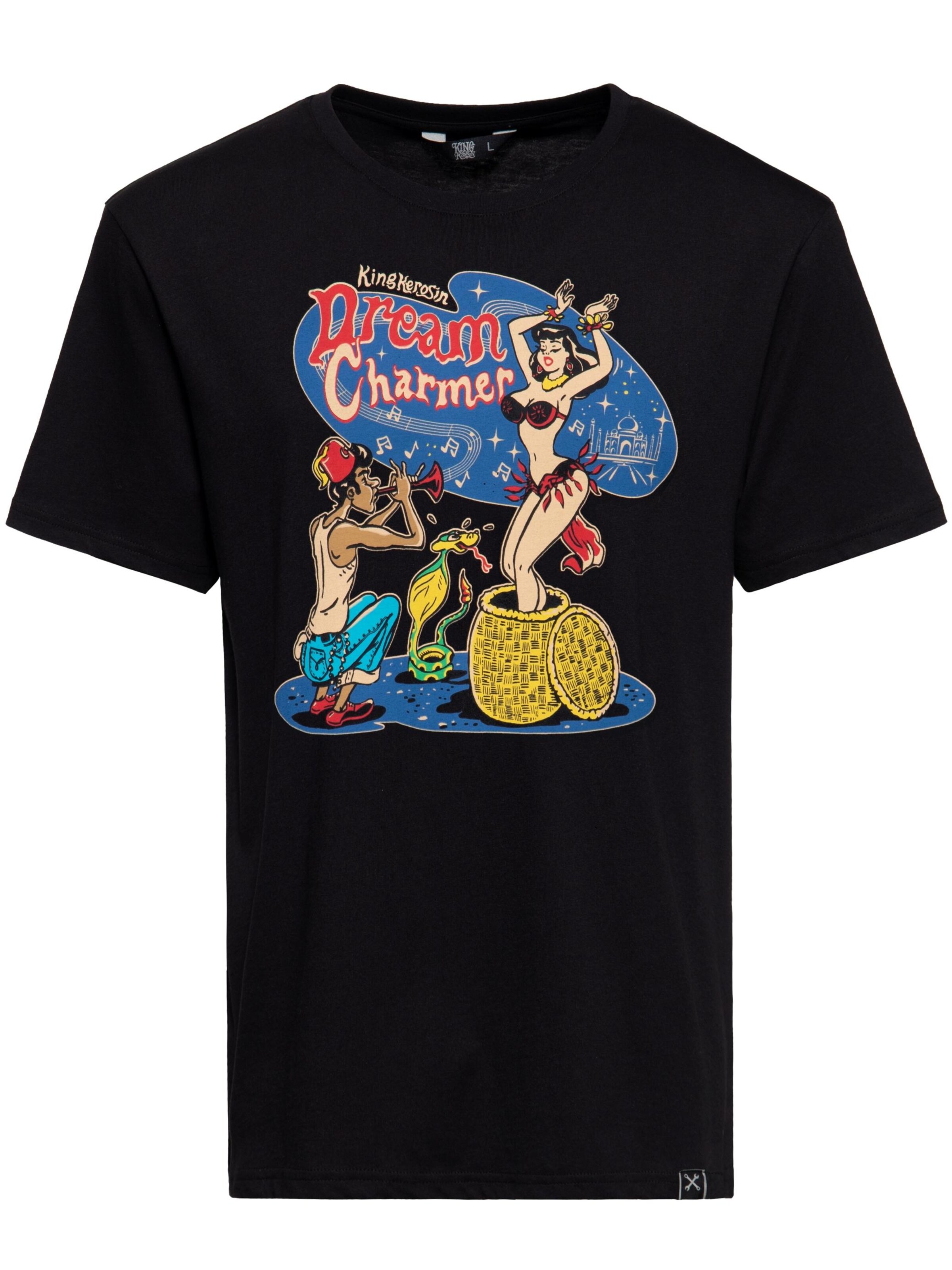 King Kerosin Shirt 'Dream Charmer'‌‌ in Schwarz: Vorderseite