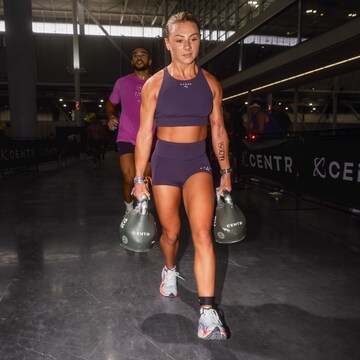 Skinny Pantalon de sport PUMA en violet