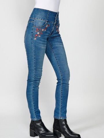 KOROSHI Skinny Jeans in Blau