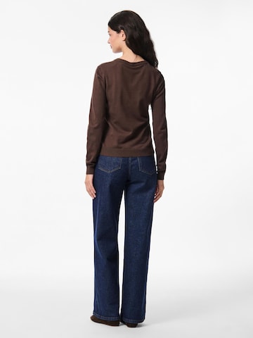PIECES Knit cardigan 'PCNora' in Brown