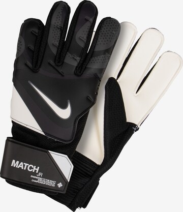 NIKE Athletic Gloves 'Match' in Black: front
