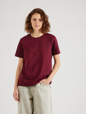 PIECES Shirt 'RIA' in Rood: voorkant