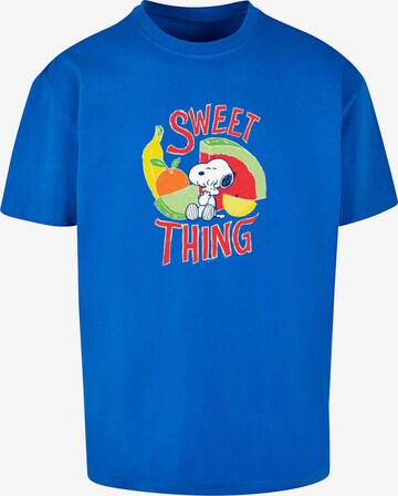 Merchcode Shirt 'Peanuts - Sweet Thing' in Blauw: voorkant