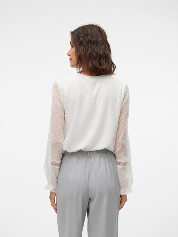 VERO MODA Bluse 'VMLEAH' in Weiß