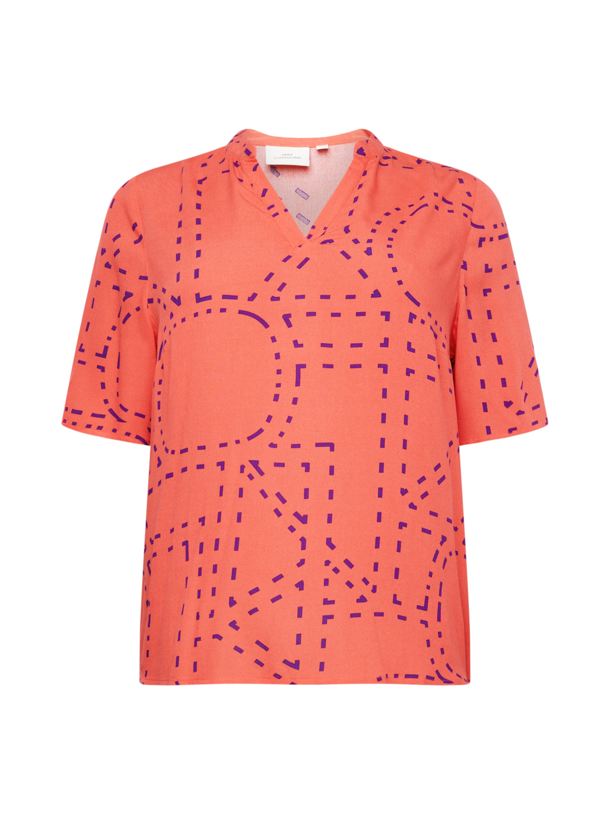 ONLY Carmakoma Блуза 'Phoebe' в розово: отпред