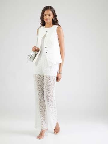 Abercrombie & Fitch Wide leg Trousers in White