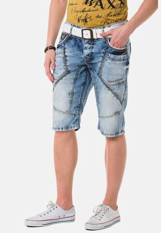 CIPO & BAXX Regular Jeansshorts in Blau