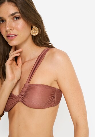 LSCN by LASCANA Bikinitop in Braun