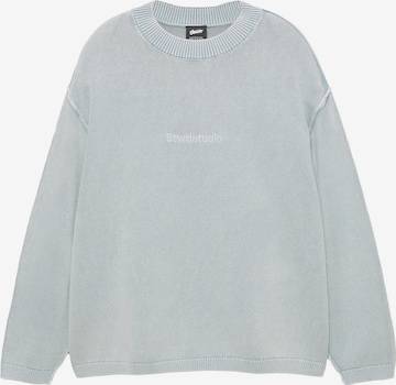 Pull&Bear Pullover 'STWD' i blå: forside