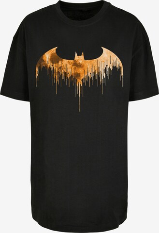 F4NT4STIC Shirt 'DC Comics Batman Arkham Knight Halloween Moon Logo Fill' in Zwart: voorkant