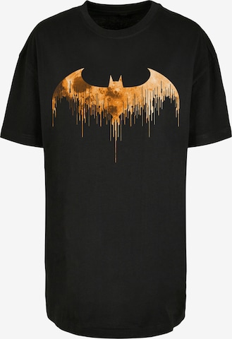 F4NT4STIC Shirt 'DC Comics Batman Arkham Knight Halloween Moon Logo Fill' in Zwart: voorkant