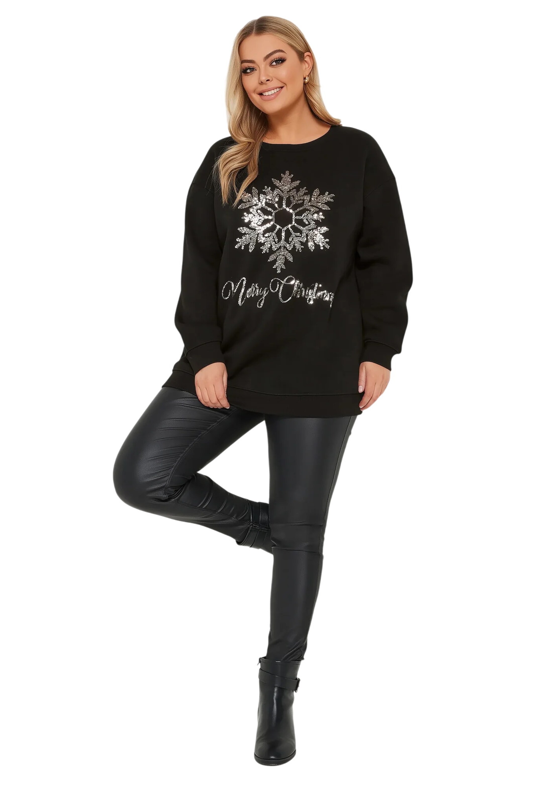 Shape Of You Sweatshirt in Black