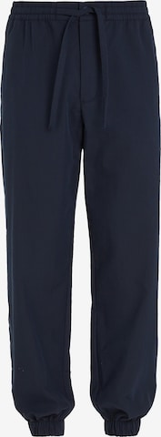 Tommy Jeans - Tapered Pantalón 'Letterman' en azul: frente