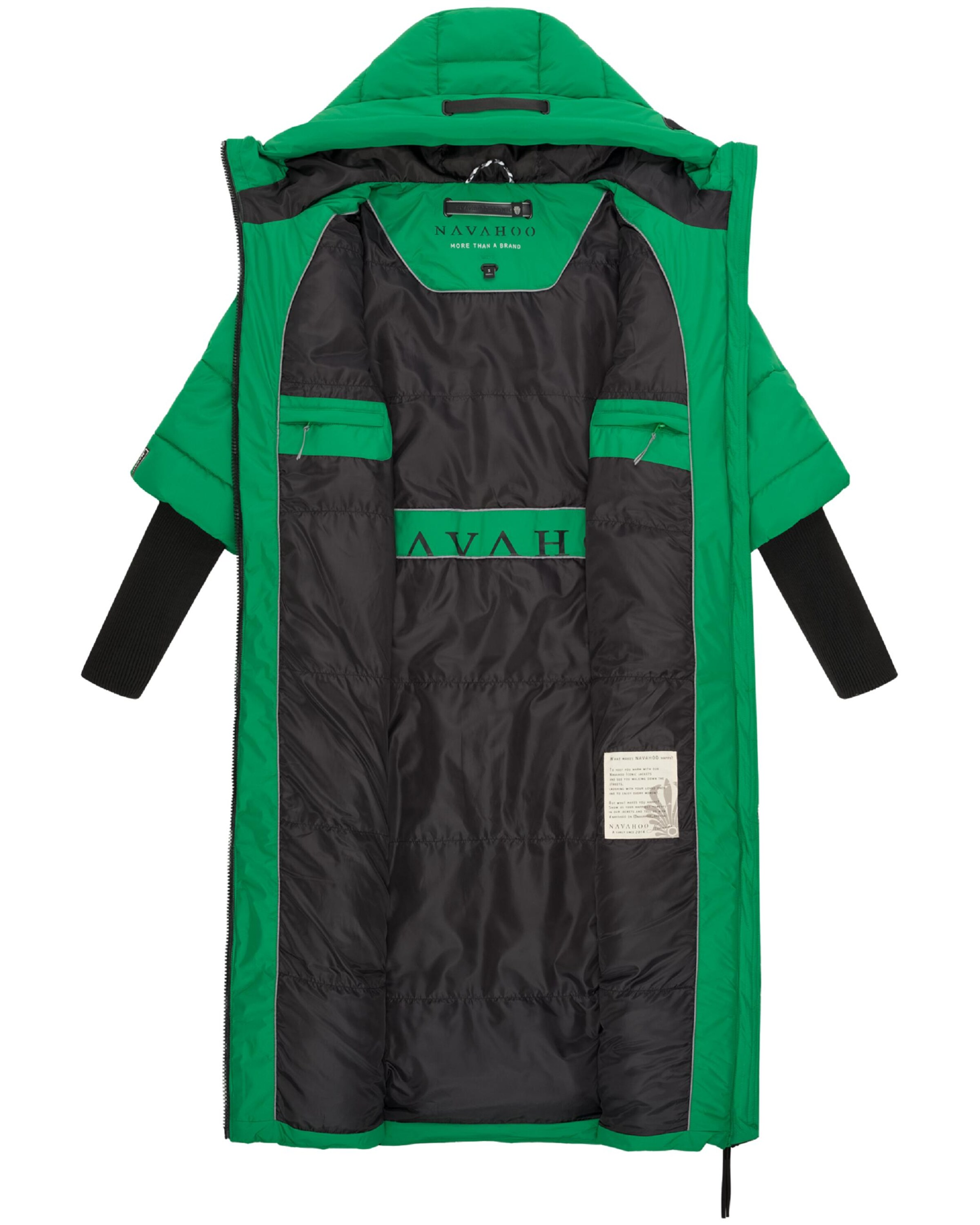 Cappotto invernale 'Ciao Miau XIV' di NAVAHOO in verde